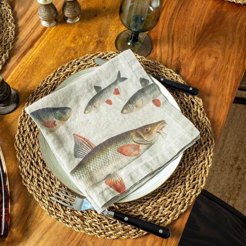 3002SU-FFP6-Linoroom-Napkins-Freshwater-Fish-SQ17.jpg