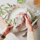 Napkins ROSES / 6-pack MIX, 45x45cm, Natural