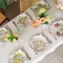 Napkins ROSES / 6-pack MIX, 45x45cm, Natural