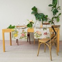 Table Runner ROSES / 48x136cm,  Natural