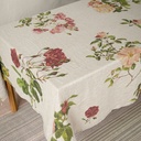 Linen tablecloth FARM ANIMALS / Natural