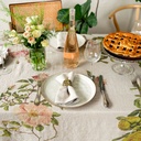 Linen tablecloth FARM ANIMALS / Natural