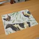 Placemats FARM ANIMALS / 2-pack, 35x50 cm,  Natural