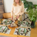 Placemats FARM ANIMALS / 2-pack, 35x50 cm,  Natural