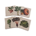 Napkins VEGETABLES NEW; 45x45cm; 6 un. /pack MIX