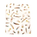 Table Runner FEATHERS  / Off White; 46x136cm