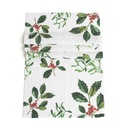 Table Runner HOLLY & MISTLETOE  / White; 48x136cm