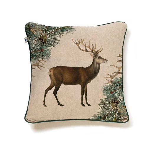 [2004SUR-WD] Cushion Cover WILD DEER / zipper closure;  45x45cm 