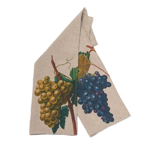 [6001M-BWG] Kitchen Towels BLACK & WHITE GRAPES / 2-pack; 46x68cm