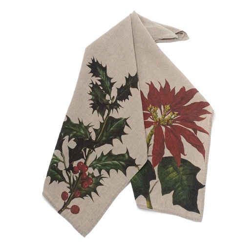 [6001M-HP] Kitchen Towels HOLLY & POINSETTIA / 2-pack; 46x68cm