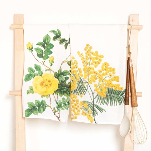 [6001M-YF13O] Kitchen Towels MIMOSA & ROSE OW/ 2-pack; 46x68cm