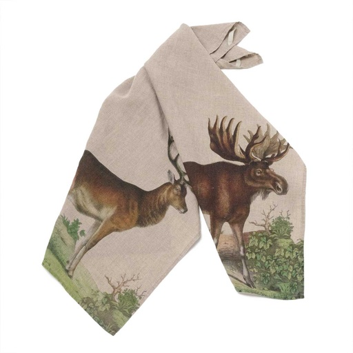 [6001M-MD] Kitchen Towels MOOSE & DEER / 2-pack; 46x68cm; Natural