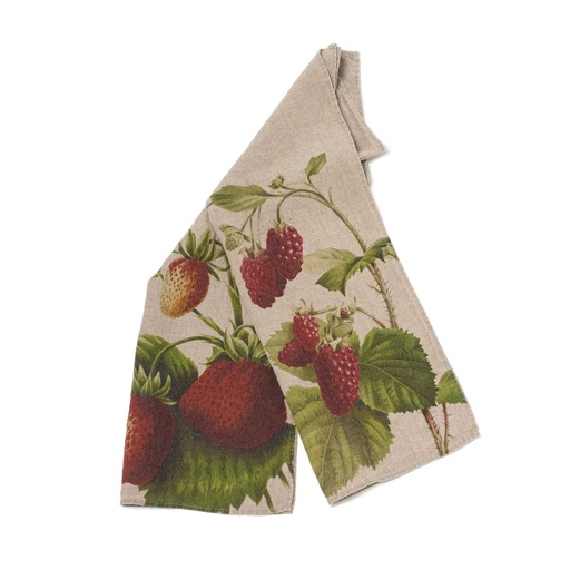 [6001M-SR] Kitchen Towels STRAWBERRY & RASPBERRY / 2-pack; 46x68cm