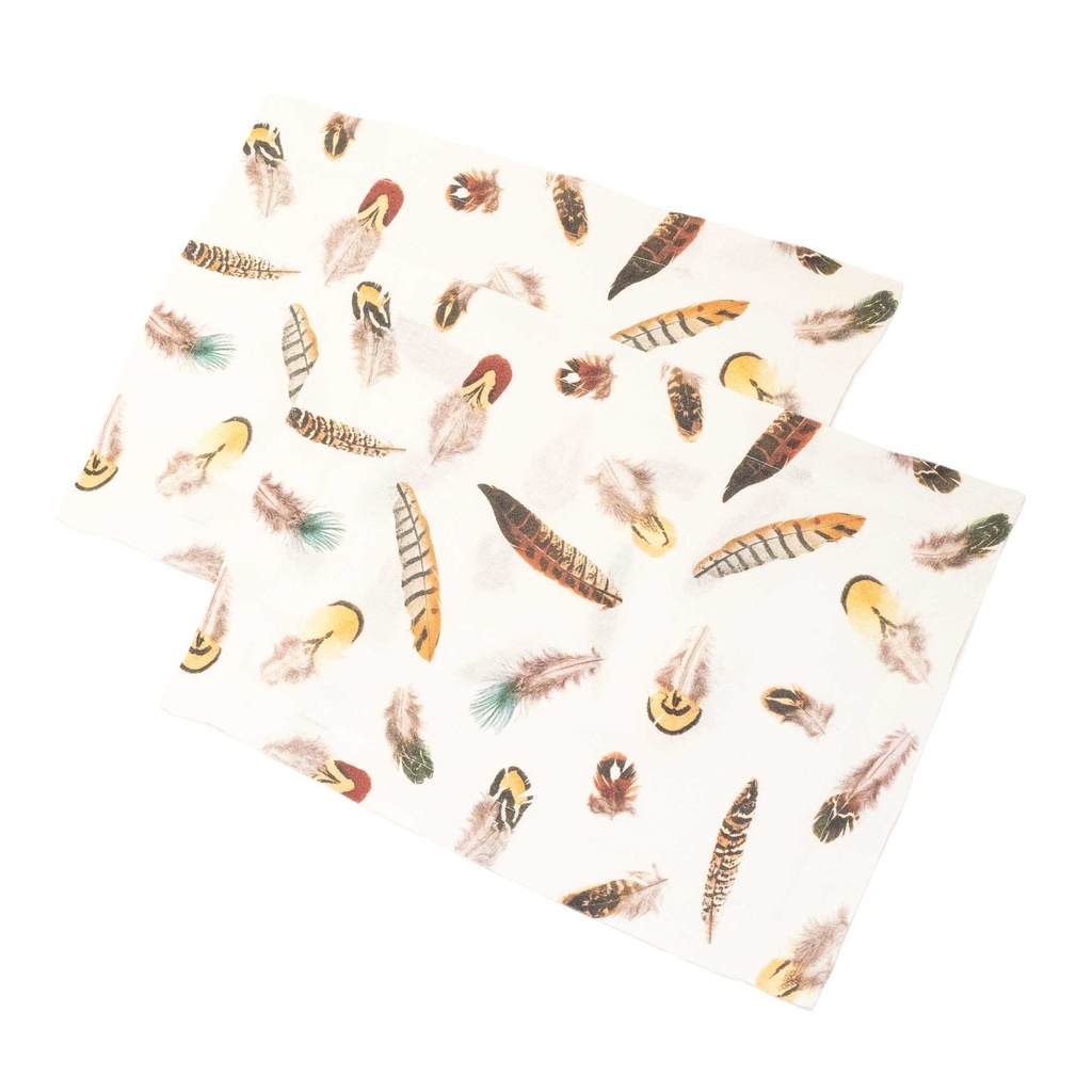 Placemat FEATHERS / Off White; 35x48cm; 2-pack