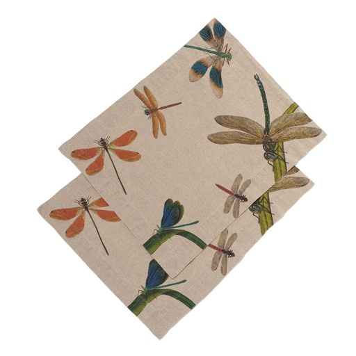 [8003SUM-LD] Placemats LAKESIDE DRAGONFLIES / 2-pack; 35x50cm