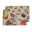 Placemats ORCHARD FRUITS /  2-pack; 35x50cm;  Natural