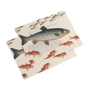 Placemats SEA FISH /  2-pack; 35x50cm; Off-White