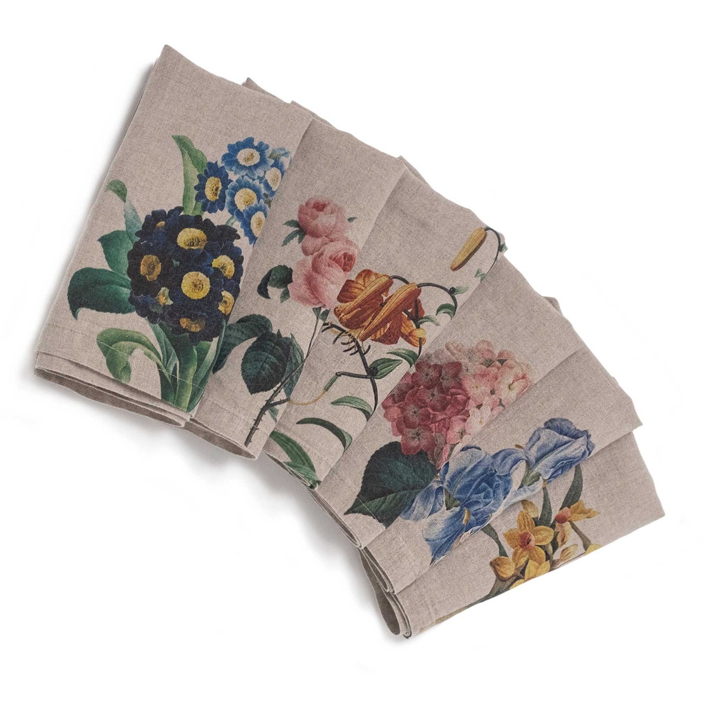 Napkins GARDEN FLOWERS / 6-pack MIX