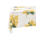 Linen tablecloth MIMOSA  / Off White