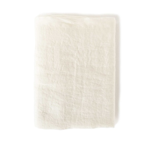 [4002S-5] Soft linen tablecloth, Off White (170x350 cm / 67x138 in)