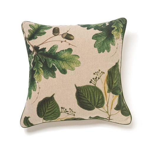 [2004SUR-T] Cushion Cover TREES / Natural, zipper closure (45x45 cm / 18x18 in)