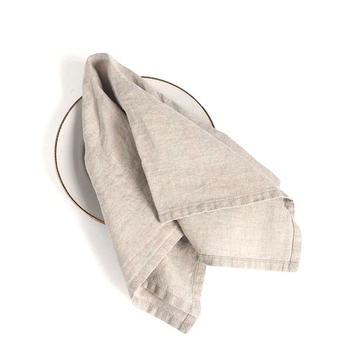[3001S-1] Soft linen napkins / 2-pack, 45x45cm (Natural)