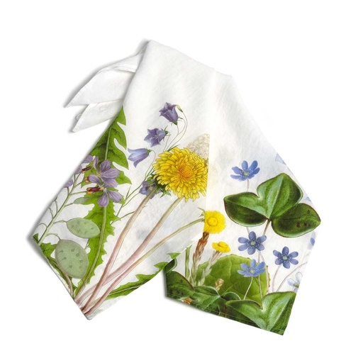 [6001M-FW] Kitchen Towels FIELD FLOWERS / 2-pack, 46x68cm, White