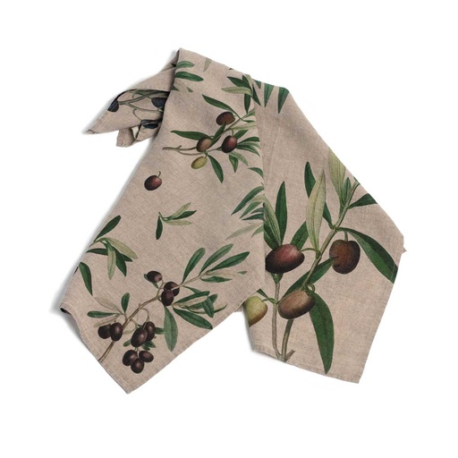 [6001M-ON] Kitchen Towels OLIVES / 2-pack, 46x68cm, Natural