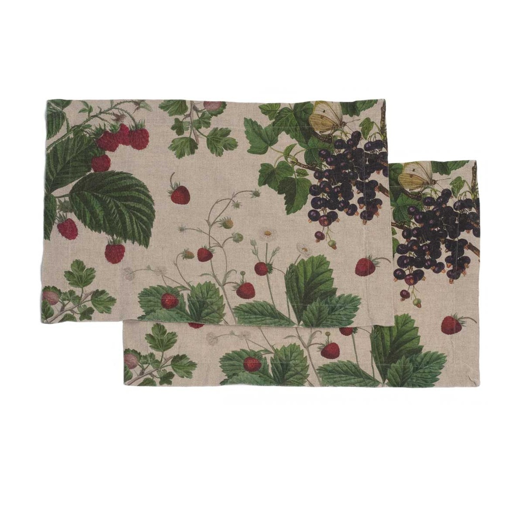 Placemats BERRIES / 2-pack, 35x50 cm,  Natural