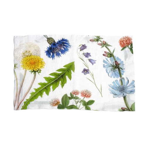 [8003SUM-FW] Placemats FIELD FLOWERS / 2-pack, 35x50 cm,  White