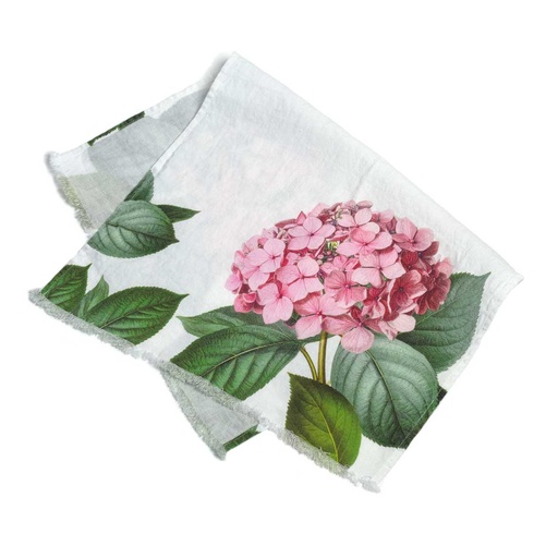[5002S-H] Hand Towel HYDRANGEA / 46x68cm, White 