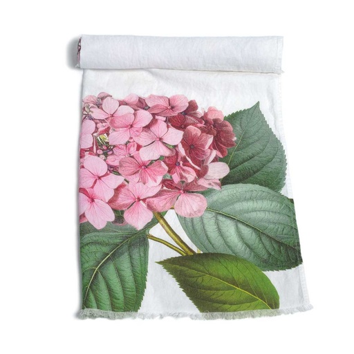 [5003S-H] Bath Towel HYDRANGEA  / 80x130cm, White 