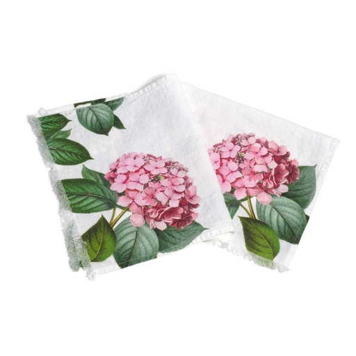 [5001S-H] Guest Towels HYDRANGEA / 2-pack, 30x45 cm, White 