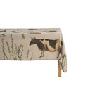 Linen tablecloth FARM ANIMALS / Natural