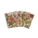 Napkins ROSES / 6-pack MIX, 45x45cm, Natural