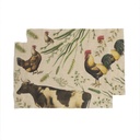 Placemats FARM ANIMALS / 2-pack, 35x50 cm,  Natural