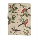 Table Runner WINTER BULLFINCH / 48x136cm,  Natural