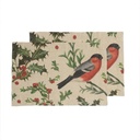 Placemats WINTER BULLFINCH / 2-pack, 35x50 cm,  Natural