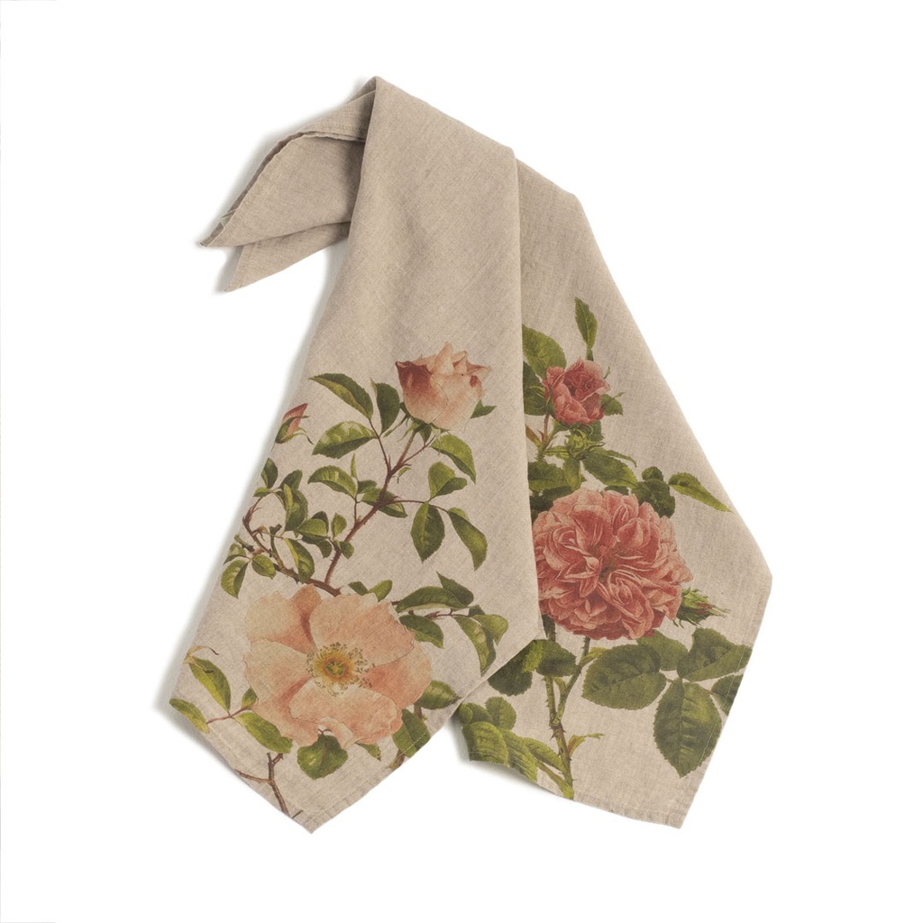 Kitchen Towels ROSES / 2-pack, 46x68cm, Natural